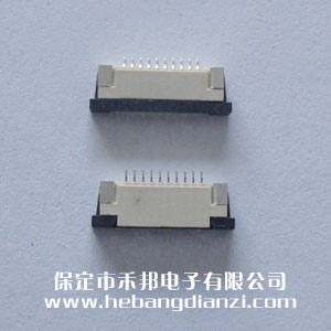 FPC座10P下 間距1.0